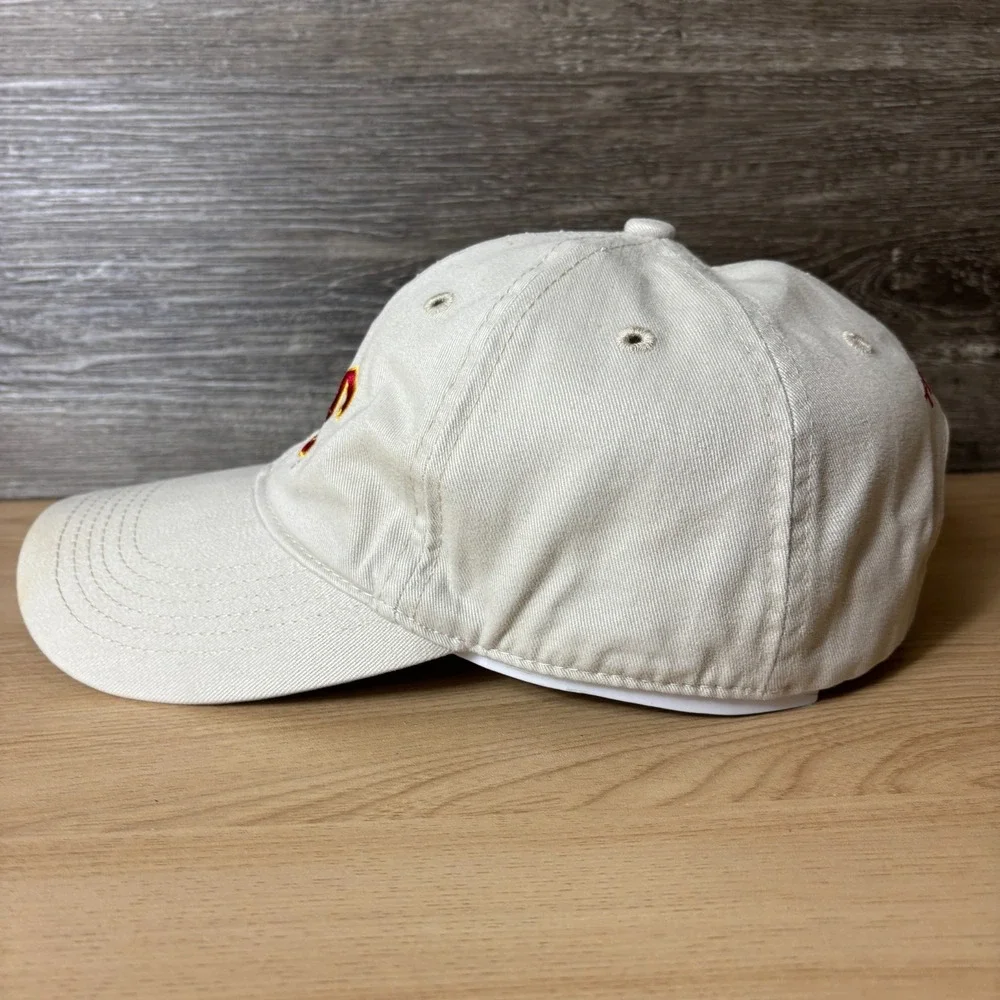 USC Trojans Hat Cap Strap Back Brown Tan California Football Adjustable